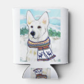 White German Shepherd Blikjeskoeler (Achterkant)