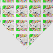 White German Shepherd Bling Tissuepapier (Detail)