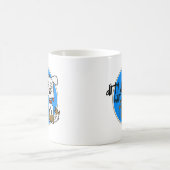 White German Shepherd - Blue Logo Koffiemok (Center)