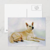 White German Shepherd Briefkaart (Voorkant / Achterkant)