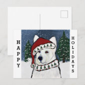 White German Shepherd Briefkaart (Voorkant / Achterkant)