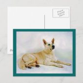 White German Shepherd Briefkaart (Voorkant / Achterkant)