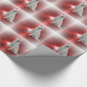 White German Shepherd Cadeaupapier (Hoek)