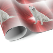 White German Shepherd Cadeaupapier (Rol Hoek)