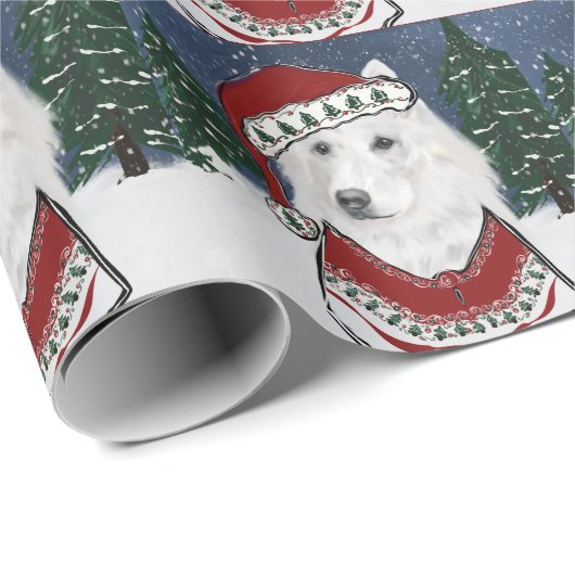 White German Shepherd Cadeaupapier (Rol Hoek)
