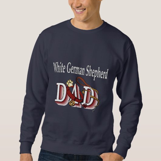 White German Shepherd Dad Gifts Trui (Voorkant)