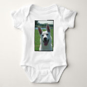 White German Shepherd Dog Romper (Voorkant)