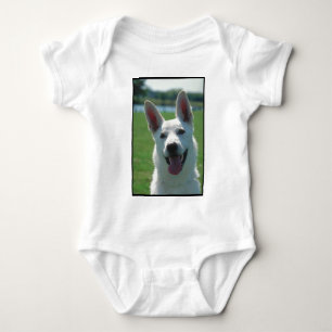 White German Shepherd Dog Romper