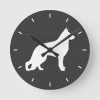 White German Shepherd Dog Silhouette GSD K-9