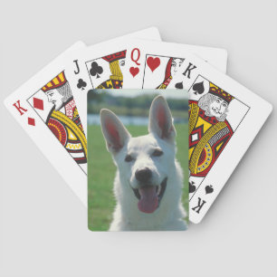 White German Shepherd Dog-speelkaarten Pokerkaarten