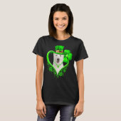 WHITE German Shepherd Dog St Patricks Day Lover Ir T-shirt (Voorkant volledig)