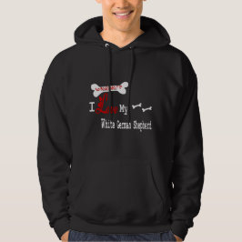 White German Shepherd Gifts Hoodie