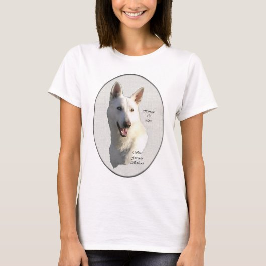 White German Shepherd Gifts T-shirt (Voorkant)