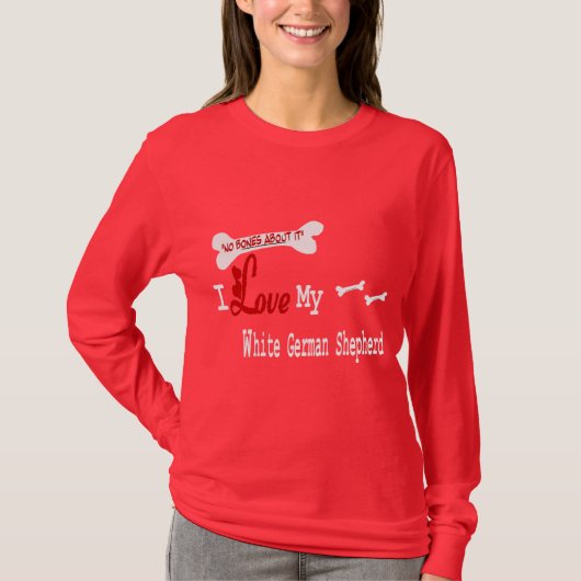 White German Shepherd Gifts T-shirt (Voorkant)