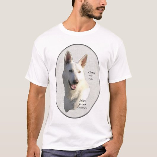 White German Shepherd Gifts T-shirt (Voorkant)