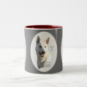 White German Shepherd Gifts Tweekleurige Koffiemok (Center)