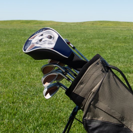 WHITE GERMAN SHEPHERD GOLFHEADCOVER (Insitu)
