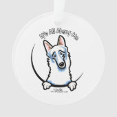 White German Shepherd IAAM Ornament (voorkant)