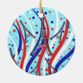 White German Shepherd Keramisch Ornament (Achterkant)