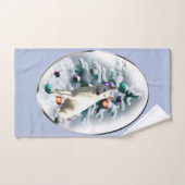 White German Shepherd Kerstmis Bad Handdoek (Handdoek)