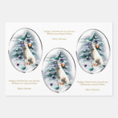 White German Shepherd Kerstmis Inpakpapier Vel (Voorkant 3)