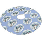 White German Shepherd Kerstmis Kerstboom Rok (Gekanteld)