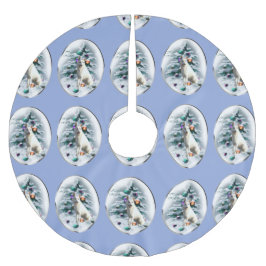 White German Shepherd Kerstmis Kerstboom Rok