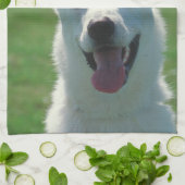 White German Shepherd Kitchen Towel Theedoek (Gevouwen)