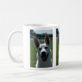 White German Shepherd Koffiemok (Links)