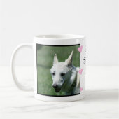 White German Shepherd Koffiemok (Links)
