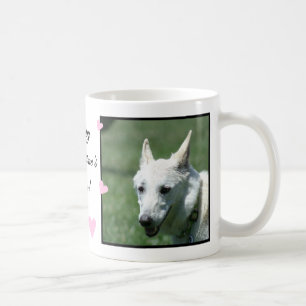 White German Shepherd Koffiemok