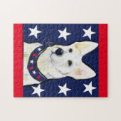 WHITE GERMAN SHEPHERD LEGPUZZEL (Horizontaal)