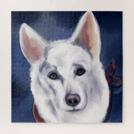WHITE GERMAN SHEPHERD LEGPUZZEL