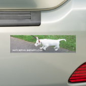 White German Shepherd Lover Bumpersticker (Op auto)