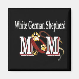White German Shepherd Mam Gifts Magneet