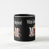 White German Shepherd Mam Gifts Mok (Midden)