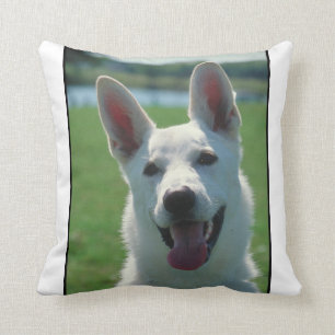 White German Shepherd MoJo Pillow Kussen
