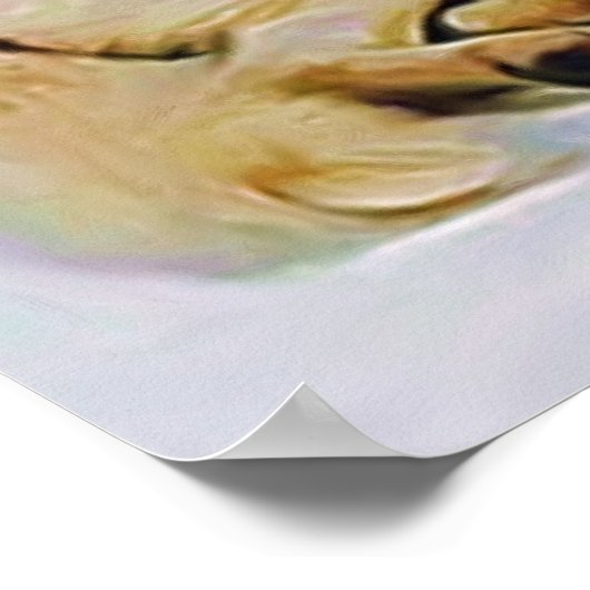 White-German-Shepherd Poster (Hoek)