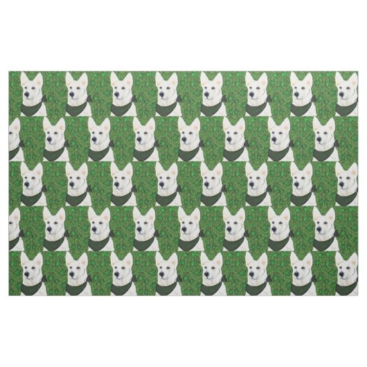 White German Shepherd Stof (Fat Quarter)