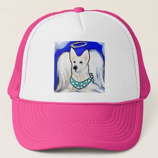White German Shepherd Trucker Pet (Voorkant)