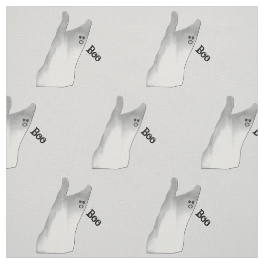 White Ghost Boo Stof (Swatch)
