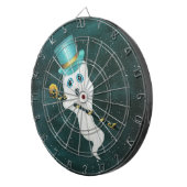 White Ghost neergedrukt in Top Hat Fancy Cane Sky Dartbord (Voorkant Rechts)