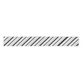 White Gingham Stripes Pattern Grosgrain Lint (Voorkant)