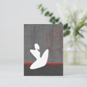 White Girl Briefkaart (Staand voorkant)