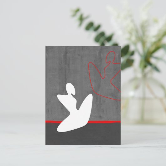 White Girl Briefkaart (Staand voorkant)