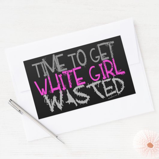 White Girl Wast Stickers (Envelop)