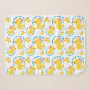 White Girl Waterverf Rubber Ducky Jij bent de Een Sherpa Deken