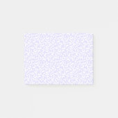 White Girly Paars Lila Leopard Print Post-it® Notes (Voorkant)