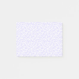 White Girly Paars Lila Leopard Print Post-it® Notes