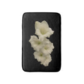 White Gladiola Flower Bath Mats Badmat (Voorkant Verticaal)